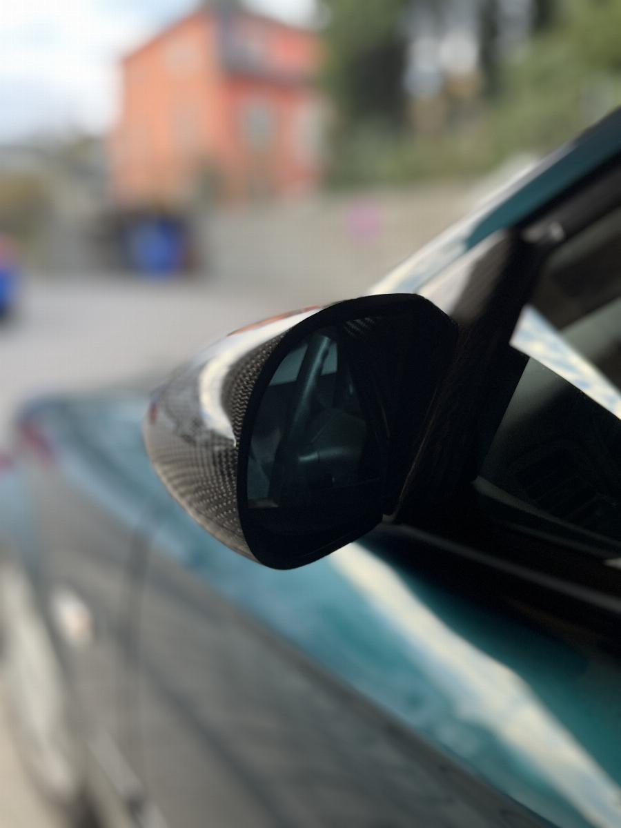 Copri Specchietti Laterali In ABS Per Honda Civic 10 (2016-2021) - Effetto Fibra Di Carbonio